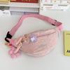 Estilo Ins Chica Suave Casual Combinable Bolso de Pecho para Niña 2024 Nuevo Lindo Bolso Pequeño Bolso Cruzado para Mujer Riñonera para Estudiante