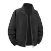 Jaqueta Masculina Transfronteiriça com Gola Alta Outono Casual Business Roupa Externa Top Marca Tendência Transfronteiriça Roupa Masculina Roupa de Trabalho Corta-vento