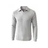 Nueva Camisa Polo de Manga Larga para Hombre Otoño 2026, Camisa Polo Casual Estilo Old Money Talla Grande, Prenda Base
