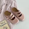 Chinelos Retro Antiderrapantes de Dedo Fechado para Mulheres, Novo Modelo Verão 2026, Estilo Amarelo Versátil para Combinar com Saias, Sapatos Birkenstock Meia-Bota