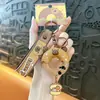 Creativo Bueno Caqui Aceite de Cacahuete Crema Tarro Llavero Colgante de Bolso Llavero de Coche Agarrador Pequeño Regalo Al Por Mayor