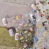 Adesivos de Arte para Unhas em Relevo Tomoni Populares no Xiaohongshu Fofos Adesivos para Unhas Infantis Joias de Cachorro Dachshund Feliz