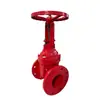 Válvula Gaveta Z41X com Haste Exposta e Vedação Macia, Válvula Gaveta de Ferro Fundido Flangeada, Válvula Gaveta com Vedação de Borracha para Tubulação de Incêndio, Válvula de Engenharia