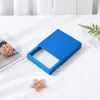 Caja de suspensión de película de PE, caja de embalaje para anillo, pulsera, collar y joyería, caja de joyería simple tipo funda, hecho a medida