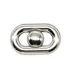 Botão de Pressão Metálico Retangular Simples Pequeno Botão Decorativo Estilo Chanel Jaqueta Botão de Pressão Oval de Quatro Botões Atacado