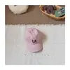 Gorra de Béisbol Bordada con Letra Estilo Coreano para Niños, Elegante y Sencilla, Delgada para Protección Solar de Primavera/Verano, Gorra de Senderismo
