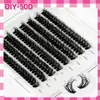Europa y Estados Unidos transfronterizo bueno DIY segmentado racimo único pestañas postizas autoinjerto rizadas tridimensionales conjunto mixto fábrica en stock