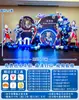 Escena Decoración con Globos Pared de Fondo Tema Fiesta de Cumpleaños Niño Arreglo de Cumpleaños Ultraman Tablero Kt Diez Años