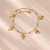 Amazon Transfronterizo Nuevo Colgante de Delfín Estrella de Mar Concha Cadena de Tobillo Serie Oceánica Casual Verano Playa Cadena de Tobillo