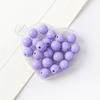 Cuentas redondas de color macarrón de 6-16 mm para manualidades, con agujero recto, hechas a mano, para cadena de teléfono móvil, accesorios de joyería