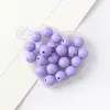 Cuentas Redondas de Color Sólido con Agujero Recto de Acrílico de 6-16 mm Material para Manualidades Hechas a Mano Cuentas Brillantes de Colores Sueltas
