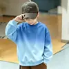 Sudaderas de manga larga con cuello redondo tipo dopamina para niños y niñas, uniformes escolares, camisetas promocionales con logotipos impresos, tops casuales holgados para niños al por mayor