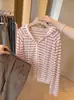 Cardigan de Tencel Tricotado com Proteção Solar para Mulheres, Camisa Fina para Ar Condicionado, Saída de Praia tipo Camisola de Verão, Jaqueta com Capuz