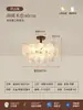 [Transfronterizo] Lámpara de techo para dormitorio, candelabro de cristal, iluminación principal de comedor estilo francés, nueva lámpara de sala de estar de lujo ligero, estilo europeo floral
