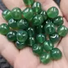 Cuentas vintage de ágata verde, cuentas sueltas de jade, cuentas cilíndricas de calcedonia verde, cuentas decorativas translúcidas verdes