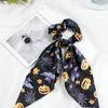 Accesorios para el cabello de Halloween araña telaraña resorte flotante clip cabeza de calabaza tela cuerda para la cabeza divertida cinta anillo para el cabello de intestino grueso