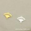 Accesorios antiguos para el cabello tocado de novia accesorios de material para bricolaje doble orificio pequeña flor de ciruelo doble orificio abanico tridimensional mini mariposa