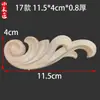 Madera Maciza Tallada Estilo Europeo Flor de Esquina Decoración Francesa Talla en Madera Pieza de Flor de Madera Calcomanía Panel de Pared de Fondo Flor de Madera