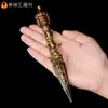 Buda Yuan Hui Xizang instrumento ritualístico King Kong cara fechada cabeça de cavalo King Kong Nepal feito à mão cobre superior ferro inferior cinco fios Vajra Puba pilão