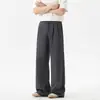 Pantalones de Verano Finos OT para Hombre, Pantalones Casuales Rectos Holgados Estilo Old Money Relajado para Hombre