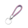 Llavero de Cuerda Tejida Simple Lazo para el Cabello de Mujer Colgante Creativo Personalidad Llavero para Llave de Coche Hecho a Mano Pequeño Regalo