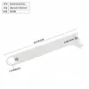 Columna AA Metal Blanco Vestuario Estante de Doble Uso Soporte Barra de Tubo Redondo Colgante Lateral Perchero de Pared Estante de Hierro Forjado