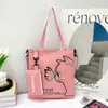 Bolso de Lona Casual de Gran Capacidad Nuevo Invierno Estilo Japonés de Moda Bolso Bandolera para Estudiante Bolso Tote