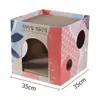 Rascador para Gatos en Forma de Tazón Nido para Gatos Extra Grande Cuenca Rascadora para Gatos Papel Corrugado Tablero para Uñas de Gato Redondo Juguetes y Suministros para Gatos al Por Mayor