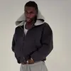 Sudadera con capucha informal de bloque de color a juego para parejas, moda europea y americana, sudadera con capucha holgada de personalidad, venta al por mayor