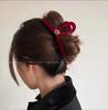 Princesa na Fuga Grab Clip Grande Arco Tubarão Clip Atmosférico High-end Grampo de Cabelo Estilo Coreano Feminino Elegante Acessórios para o Cabelo