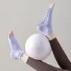 Meias de Yoga Finas de Verão com Cinco Dedos e Dedos Abertos para Pilates Profissional Antiderrapantes Meia-Calça para Mulheres Fitness Dança Esportes