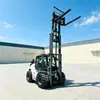 Empilhadeira diesel todo-o-terreno soldada de peça única de 4-6 toneladas, empilhadeira de transporte para canteiro de obras de serviço pesado, empilhadeira off-road com tração nas quatro rodas