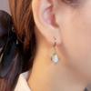 Pendientes de Piedra Ojo de Gato Geométricos 2026 Nuevo Diseño de Moda Exquisitos y Compactos Joyería para Orejas de Lujo Ligero
