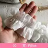 Encaje Ancho de 12 cm Chifón Engrosado Doble Capa Plisado Puño Fruncido Vestido de Muñeca Dobladillo de Falda Larga Adornos
