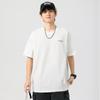 Camiseta de manga corta de algodón Ice Technology para hombre, verano 2025, nueva marca de moda, tallas grandes, ropa de alta gama, camiseta pesada para hombre