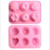 Molde de silicona con 12 flores para pudín de gelatina, gelatina, azúcar, repostería, decoración de pasteles, jabón perfumado, molde de hielo