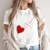 Mingxin Cadeia de Suprimentos Transfronteiriça Camiseta Solta Plus Size Gola Redonda Manga Curta Marca Moderna Feminina Roupas Femininas Manga Curta Plus Size Europeias e Americanas