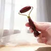 Masajeador de Ojos con Cuentas de Palosanto y Latón Rodillo Masajeador de Doble Cabeza para Cuidado de Ojos y Masajeador de Palo para Lifting y Firmeza Facial