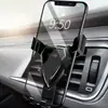 Soporte de Teléfono Móvil por Gravedad para Coche Pantalla Horizontal y Vertical Salida de Aire Navegación para Coche Coche