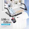 Colgador de ropa plegable de acero inoxidable para radiador, ventana de baño, balcón, secador multifuncional, toallero multiusos