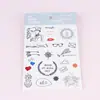 Desenho Animado do Signo do Zodíaco de Casal Fresco e Fashionável Unissex Foto de Peito e Braço Adesivos de Tatuagem Decorativos para Estúdio