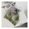 Piel de hielo enfriamiento látex ropa interior mujer inalámbrica sin costuras espalda bonita simple transpirable seda de hielo deportiva chaleco de dormir sujetador