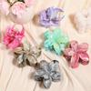 Novo Estilo Verão Flor de Mármore Presilha de Cabelo Estilo Férias Flor de Ovo Disco de Cabeça Elegante Presilha Tubarão