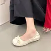 Zapatos Mary Jane Florales con Lazo para Mujer Otoño 2026, Nuevo Estilo Retro de Suela Suave, Adecuados para Faldas, Estilo Ballet Plano