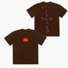 Scott Travis Scott Joint Burger e Batatas Fritas Rap Hip-Hop Estilo Chi Hop Europeu e Americano Marca da Moda Camiseta