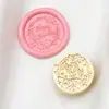 Sello de Cera Fresca Ins para Boda Floral Accesorios de Sello de Cera para Boda Sello de Latón para Carta de Compromiso de Pareja