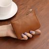Mini porta-moedas masculino e feminino ultrafino com zíper requintado Bolsa de moedas Curto Pequeno Carteira Mão Cartão-chave Bolsa Bolsa Feminina Bolsa Armazenamento