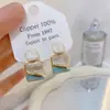 Banho de Ouro Real, Coleção Série Azul Moda Coreana e Japonesa, Brincos de Esmalte com Efeito Gotejante para Mulheres, Novos Brincos e Acessórios de Luxo Leve Nicho