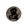 Broche Musical de Flor Linda Insígnia de Metal Acessórios para Roupas Alfinete de Lapela Padrão Geométrico Redondo de Paisagem Venda por Atacado de Fábrica