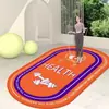 Cuerda de Saltar Fitness Alfombrilla Insonorizada Amortiguadora de Impactos Alfombrilla de Entrenamiento de Barro de Diatomeas Alfombrilla de Yoga Interior para el Hogar Antideslizante Silenciosa Alfombrilla Ovalada para el Suelo